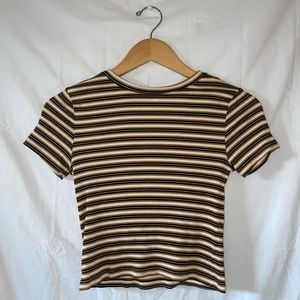 Striped crop top